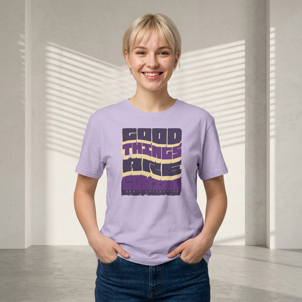 Boxy T-Shirt „Gute Dinge kommen”
