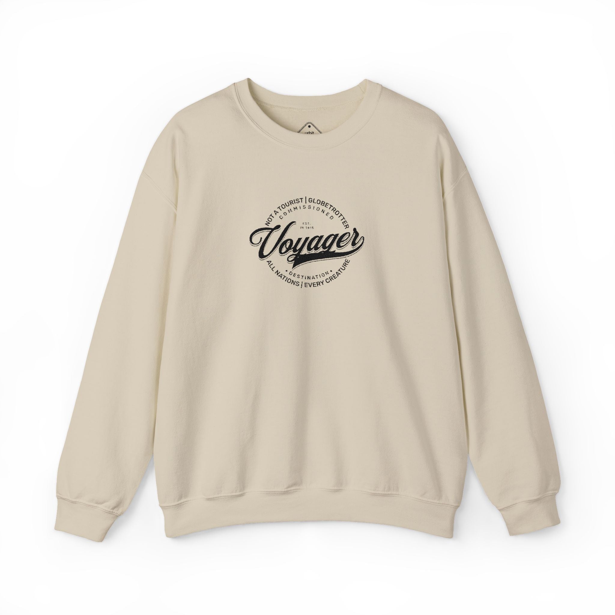 Voyager Crewneck Sweatshirt - White & Sand